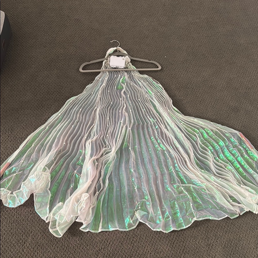 Shimmering Iridescent Light Up Cape